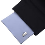 Kavove The Kitty-Cornered Silver Coloured Cufflinks