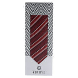 Kovove The Pleasing Striped Black Necktie For Men