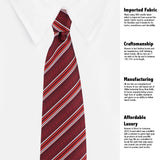 Kovove The Pleasing Striped Black Necktie For Men