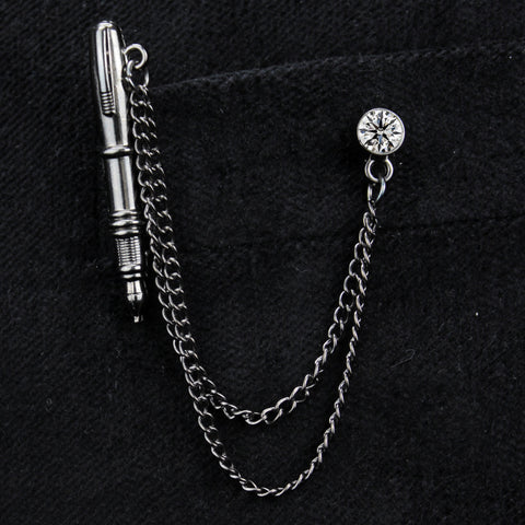 Kavove The Symbolic Pen Grey Colour Brooch