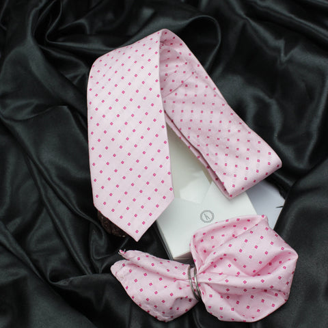 Neck Tie and Pocket Square Set for Men