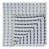 Kovove The Pleasing Checkered White Pocket Square