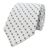 Kovove The Pleasing Checkered White Necktie