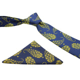 Neck Tie and Pocket Square Set for Men