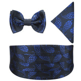 Kavove Floral Blue Cummerbund Gift Set