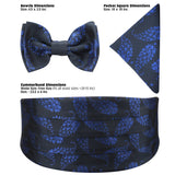Kavove Floral Blue Cummerbund Gift Set