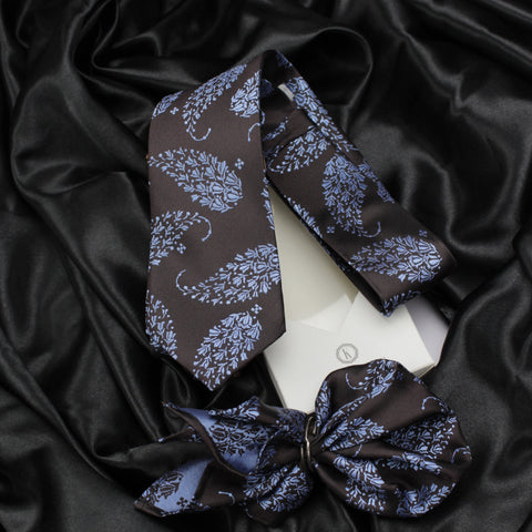 Neck Tie and Pocket Square Set for Men