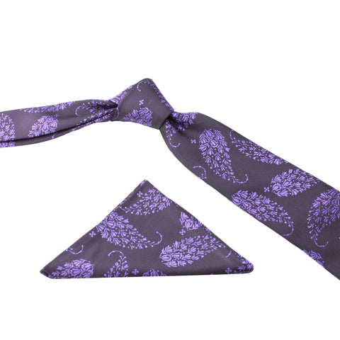 Neck Tie and Pocket Square Set for Men