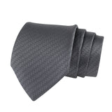 Kovove Elegant Black Solid Neck Tie For Men