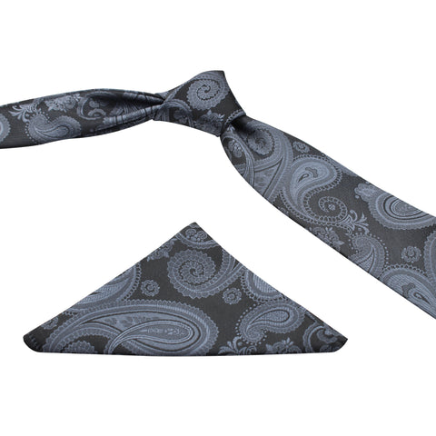 Neck Tie and Pocket Square Set for Men