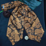 Kavove The Royal Paisley Black Cravat