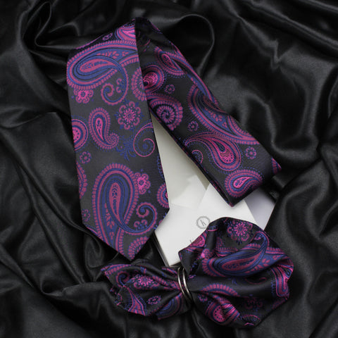 Neck Tie and Pocket Square Set for Men