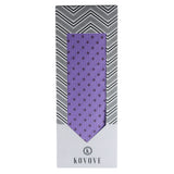 Kovove The Abstract Polka Fusion Purple Necktie For Men
