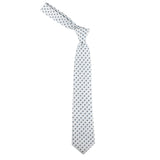 Kovove The Abstract Polka Fusion White Necktie For Men
