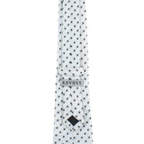 Kovove The Abstract Polka Fusion White Necktie For Men