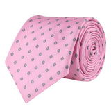 Kovove The Abstract Polka Fusion Pink Necktie For Men