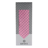 Kovove The Abstract Polka Fusion Pink Necktie For Men