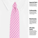 Kovove The Abstract Polka Fusion Pink Necktie For Men