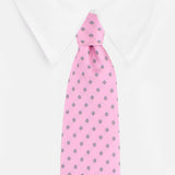 Kovove The Abstract Polka Fusion Pink Necktie For Men