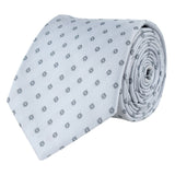 Kovove The Abstract Polka Fusion Grey Necktie For Men