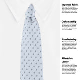 Kovove The Abstract Polka Fusion Grey Necktie For Men