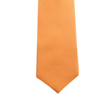 Kovove The Elegant Self Checkered Orange Necktie For Men