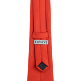 Kovove The Elegant Self Checkered Cherry Red Necktie For Men