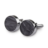 Kavove The Mix Trim Black Coloured Cufflinks For Men