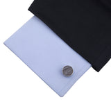 Kavove The Mix Trim Black Coloured Cufflinks For Men