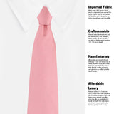 Kovove The Elegant Self Striped Pink Necktie For Men