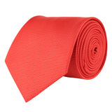 Kovove The Elegant Self Striped Red Necktie For Men