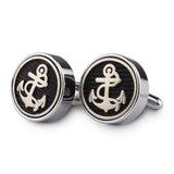 Kavove The Archiac Cufflink Black Coloured Cufflinks For Men