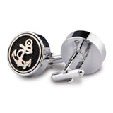 Kavove The Archiac Cufflink Black Coloured Cufflinks For Men