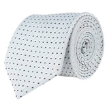 Kovove The Abstract Dash Line White Necktie For Men