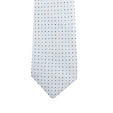 Kovove The Abstract Dash Line White Necktie For Men