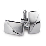 Kavove The Frisky Stone Silver Coloured Cufflinks For Men