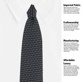 Kovove The Artistry Abstract Black Necktie For Men