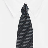 Kovove The Artistry Abstract Black Necktie For Men