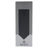 Kovove The Phoenix Striped Black Necktie For Men