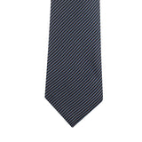 Kovove The Phoenix Striped Black Necktie For Men