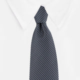 Kovove The Phoenix Striped Black Necktie For Men