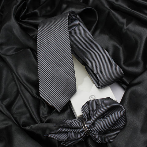 Neck Tie and Pocket Square Set for Men