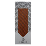 Kovove The Phoenix Striped Brown Necktie For Men