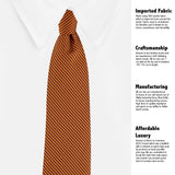 Kovove The Phoenix Striped Brown Necktie For Men