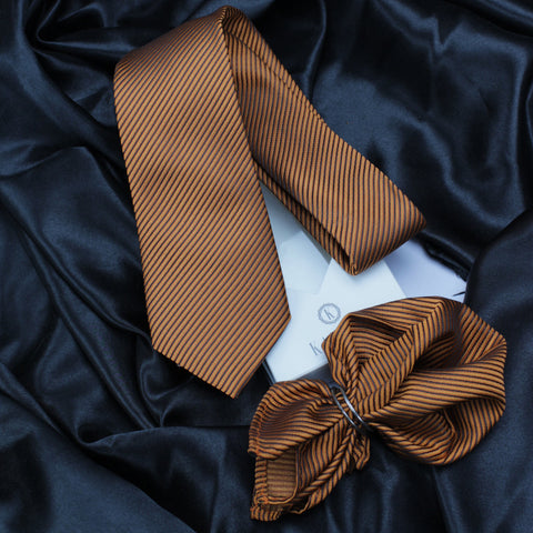 Neck Tie and Pocket Square Set for Men