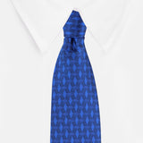 Kovove The Abstractzoid Blue Necktie For Men