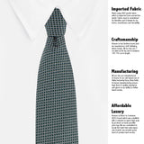 Kovove The Essentials Checkered Green Necktie For Men