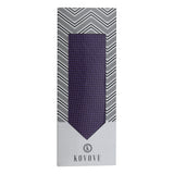 Kovove The Essentials Checkered Purple Necktie For Men