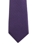 Kovove The Essentials Checkered Purple Necktie For Men