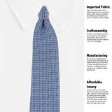 Kovove The Essentials Checkered Blue Necktie For Men